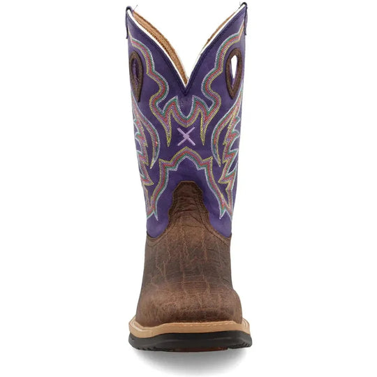 Twisted X Men's Lite 12" Alloy Toe Western Work Boot - Brown - MLCA006 - Overlook Boots