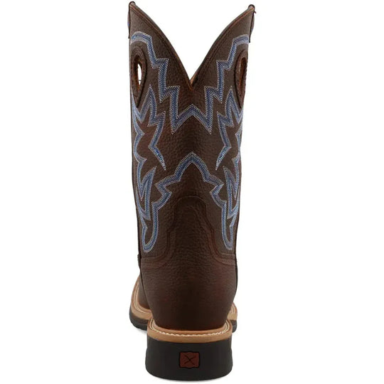 Twisted X Men's Lite 12" Steel Toe Western Work Boot - Brown - MLCS003 - Overlook Boots