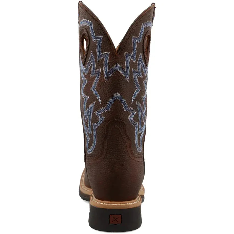 Twisted X Men's Lite 12" Steel Toe Western Work Boot - Brown - MLCS003