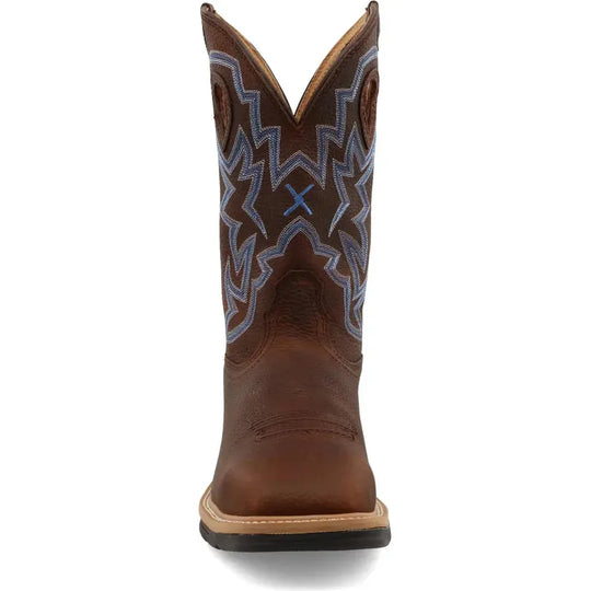 Twisted X Men's Lite 12" Steel Toe Western Work Boot - Brown - MLCS003 - Overlook Boots