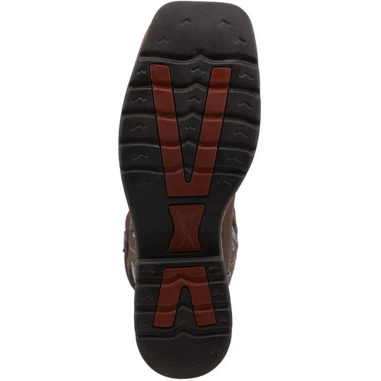 Twisted X Men's Lite 12" Steel Toe Western Work Boot - Brown - MLCS003 - Overlook Boots
