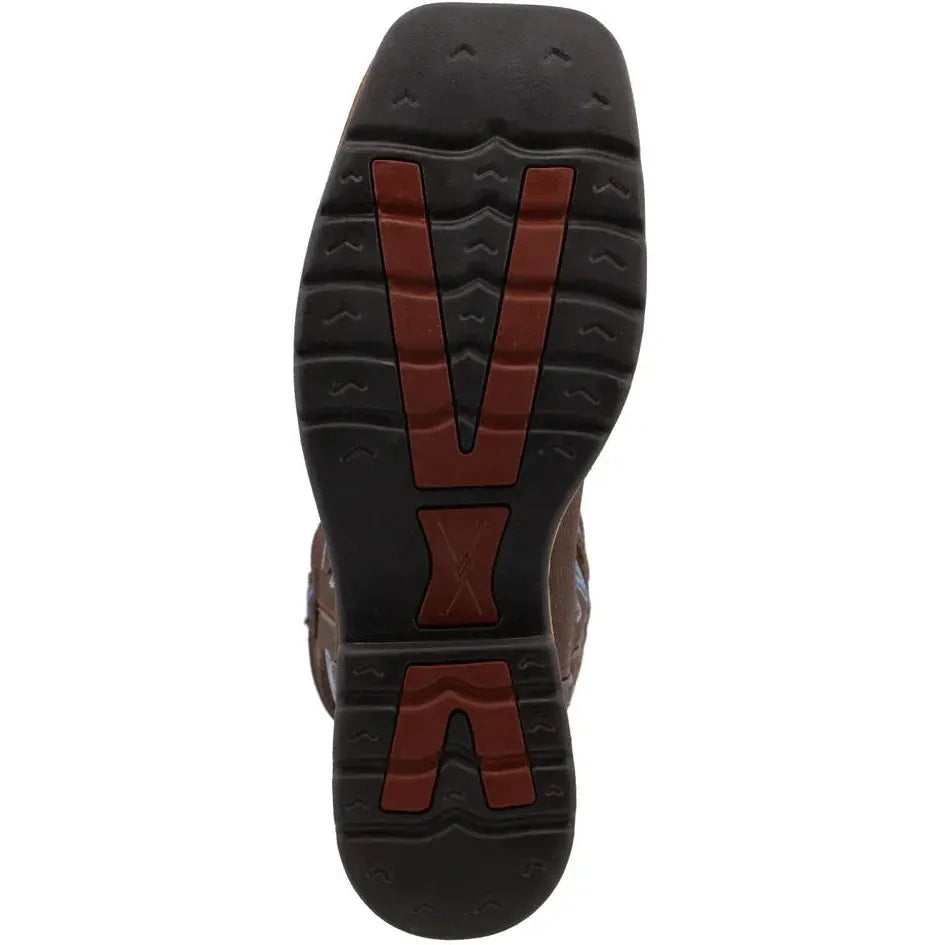 Twisted X Men's Lite 12" Steel Toe Western Work Boot - Brown - MLCS003