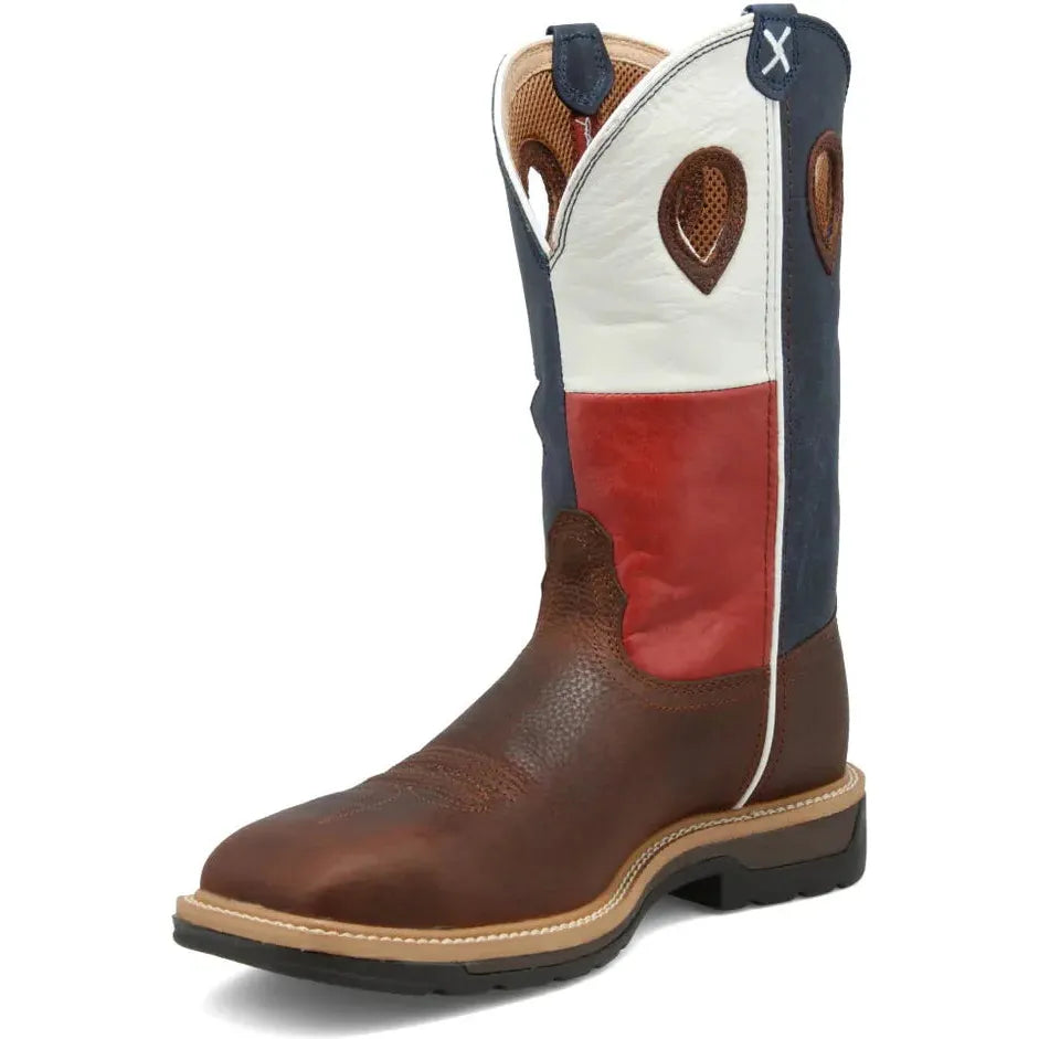 Twisted X Men's Lite 12" Steel Toe Western Work Boot - Brown - MLCS007