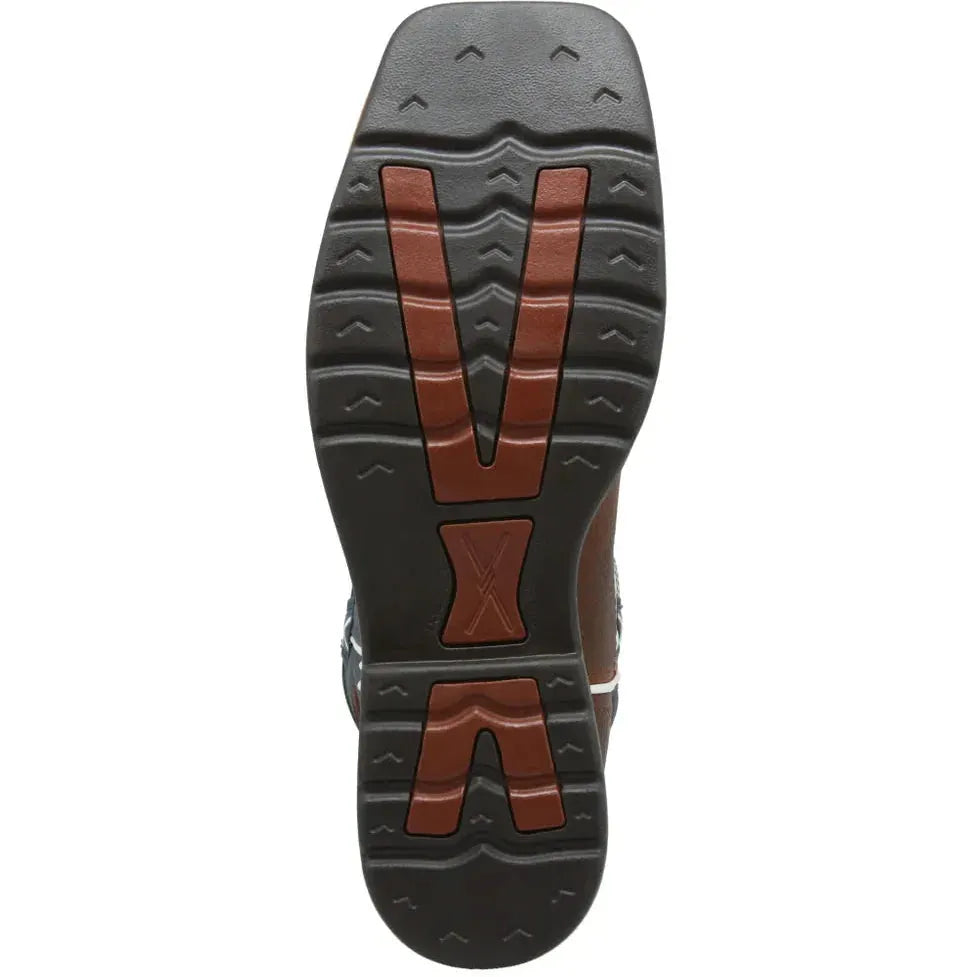 Twisted X Men's Lite 12" Steel Toe Western Work Boot - Brown - MLCS007