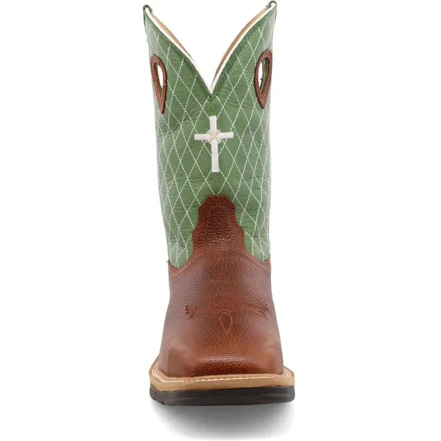 Twisted X Men's Lite 12" Steel Toe MetGuard Western Work Boot - Cognac - MLCSM01 - Overlook Boots