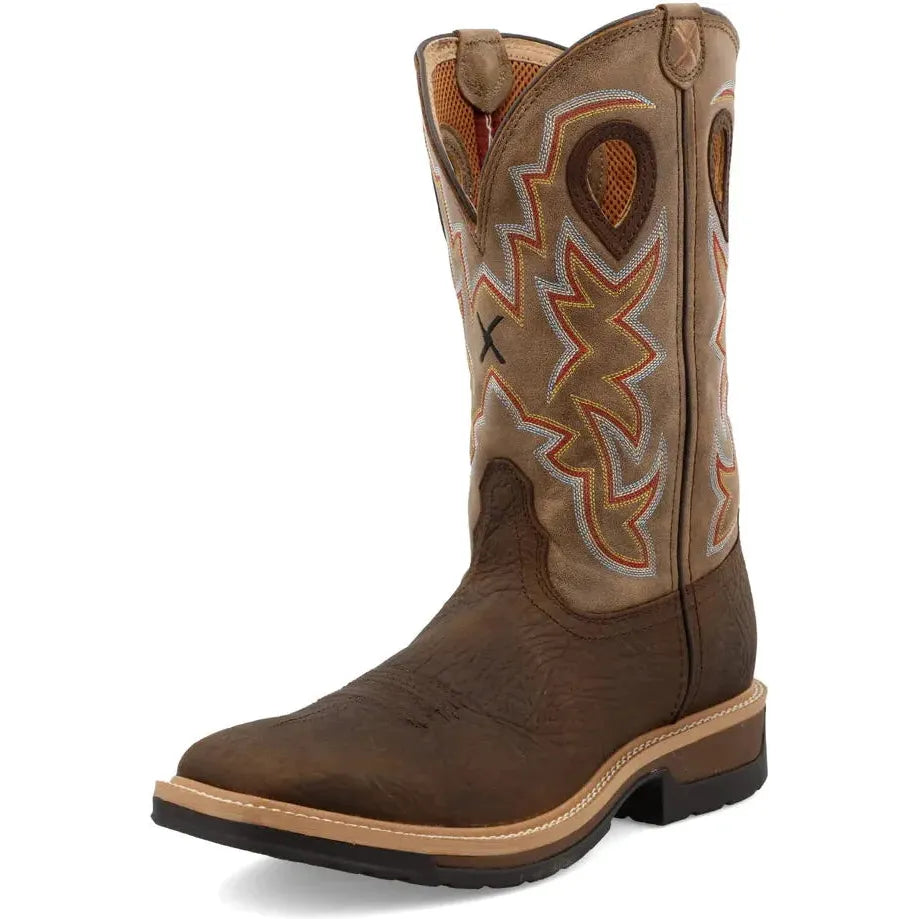 Twisted X Men's Lite 12" Steel Toe Western Work Boot - Taupe - MLCW022