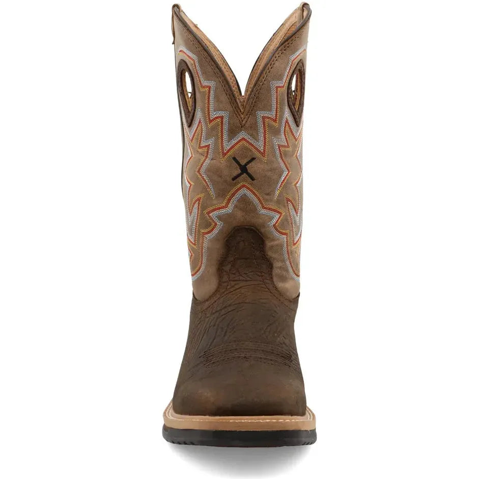 Twisted X Men's Lite 12" Steel Toe Western Work Boot - Taupe - MLCW022
