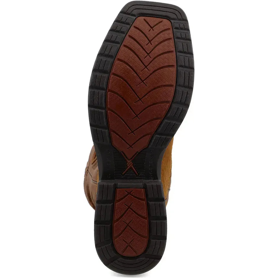 Twisted X Men's Lite 12" Comp Toe Waterproof Western Work Boot - Brown - MLCCW05