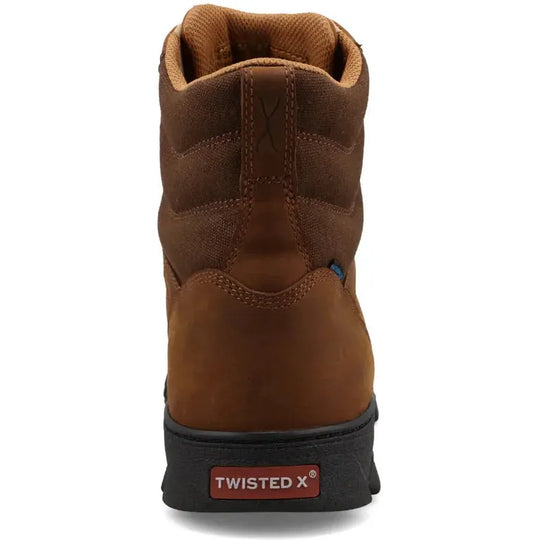 Twisted X Men's Classic 6" Comp Toe Lace Up Work Boot - Brown - MODNW01 - Overlook Boots