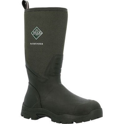 Muck Men's Pathfinder 15" Soft Toe Waterproof Tall Work Boot - Olive - MPFM300 - Overlook Boots