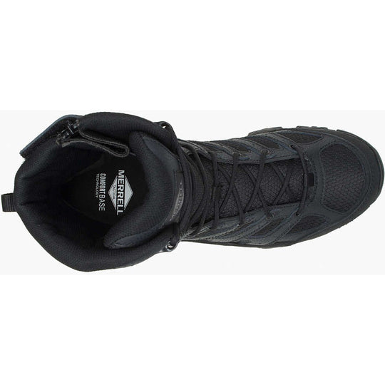 Merrell Work Men's Moab 3.8" Tactical Zip WP Hiking Boot -Black- J003907  - Overlook Boots