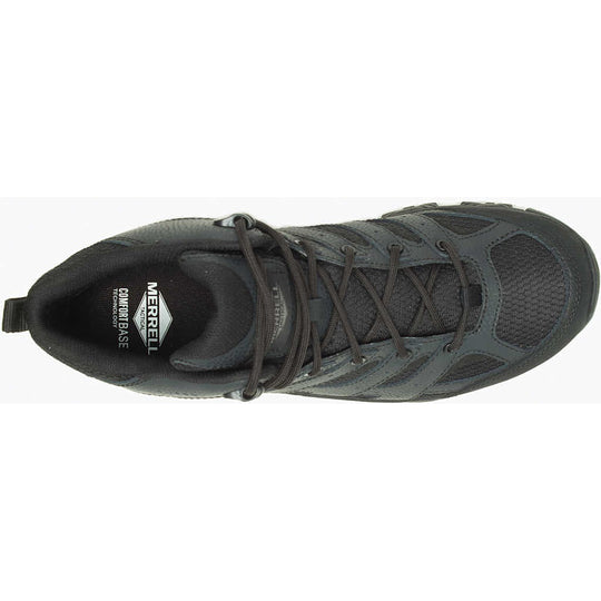 Merrell Work Men's Moab 3 Mid Tactical WP Hiking Boot -Black- J003911  - Overlook Boots
