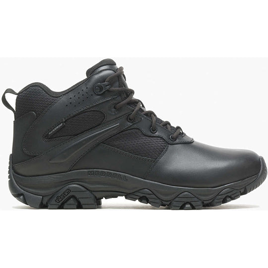 Merrell Work Men's Moab 3" Mid WP Response Hiking Boot -Black- J003917W  - Overlook Boots