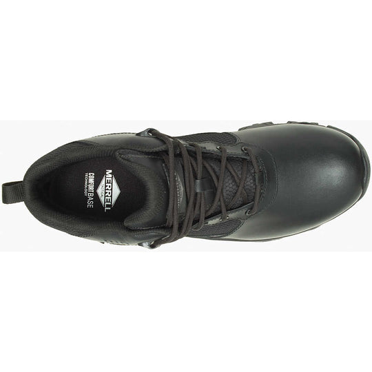Merrell Work Men's Moab 3" Mid WP Response Hiking Boot -Black- J003917W  - Overlook Boots