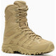 Merrell Work Men's Moab 3.8" Tactical Zip WP Hiking Boot -Coyote- J004107 8 / Medium / Brown - Overlook Boots