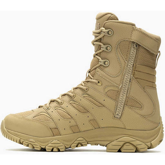 Merrell Work Men's Moab 3.8" Tactical Zip WP Hiking Boot -Coyote- J004107  - Overlook Boots