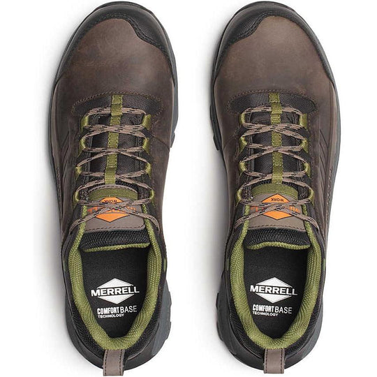 Merrell Work Men's Moab Speed 2 Carbon Fiber Waterproof Work Shoe - Taupe - J007891 - Overlook Boots