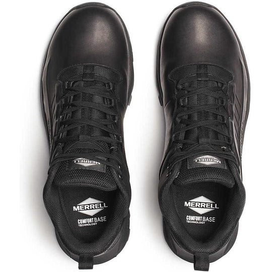 Merrell Work Unisex Moab Speed 2 Mid Tactical Waterproof Work Shoe - Black - J007941W - Overlook Boots