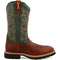 Twisted X Men's 12" Steel Toe Western Work Boot - Green - MSC0005 7 / Medium / Brown - Overlook Boots