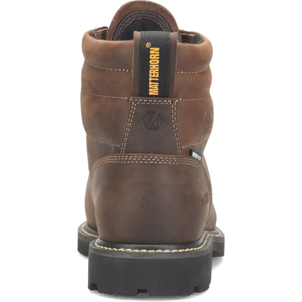 Matterhorn Men's D30 6" Steel Toe Waterproof Metguard Work Boot -Brown- MT2520 - Overlook Boots