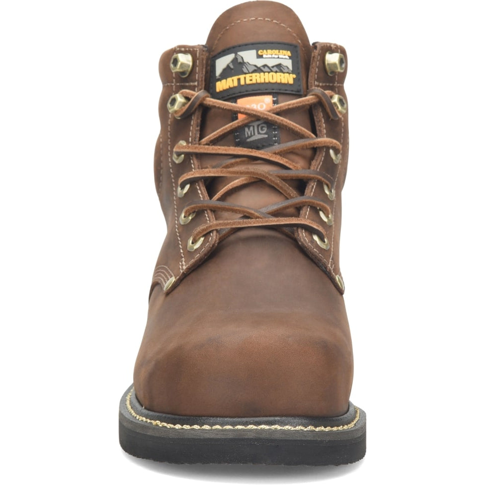 Matterhorn Men's D30 6" Steel Toe Waterproof Metguard Work Boot -Brown- MT2520 - Overlook Boots