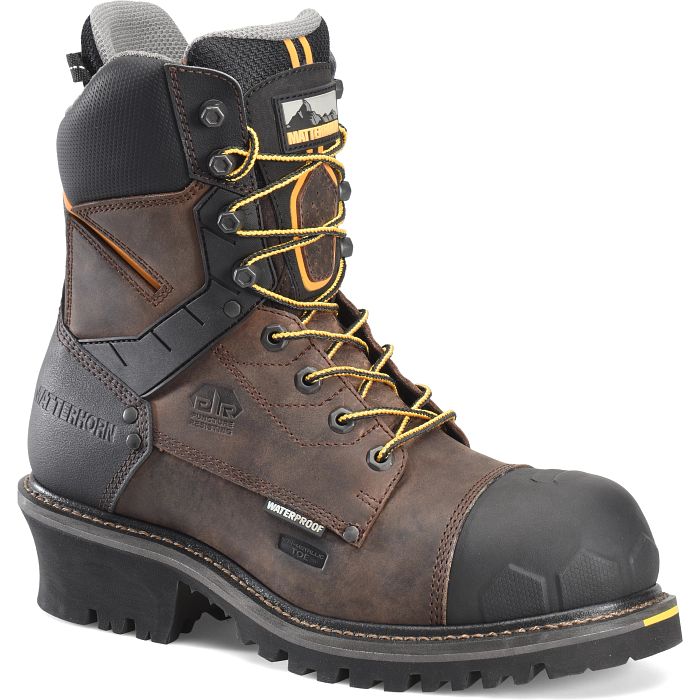 Matterhorn Men's Pr Steadfast 8" WP Comp Toe Logger Work Boot -Brown- MT2558  - Overlook Boots