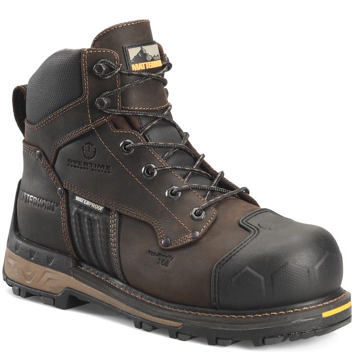 Matterhorn Men's Maximus 6" Comp Toe WP Work Boot Brown MT2561  - Overlook Boots