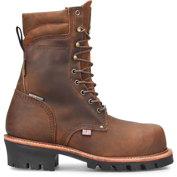 Matterhorn Men's Super Collar 9" Composite Toe USA Made Logger Boot - Brown - MT2580 - Overlook Boots
