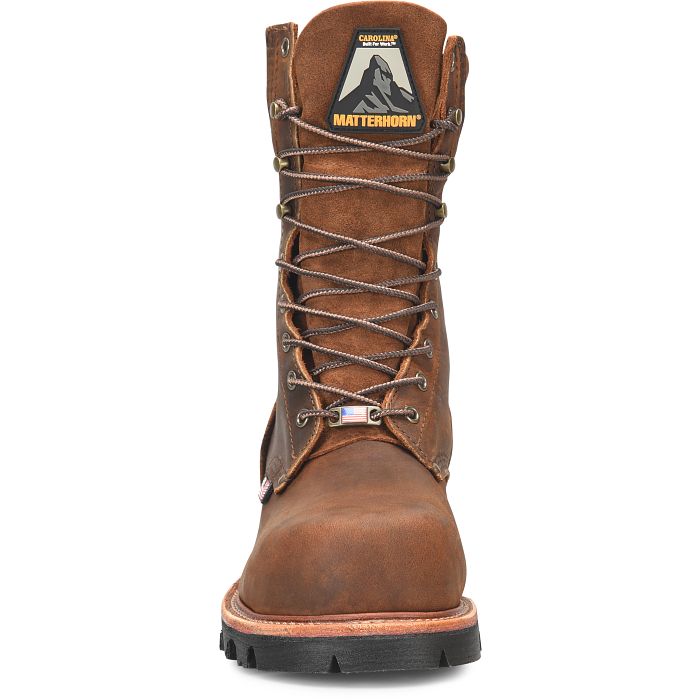 Matterhorn Men's Super Collar 9" Composite Toe USA Made Logger Boot - Brown - MT2580 - Overlook Boots