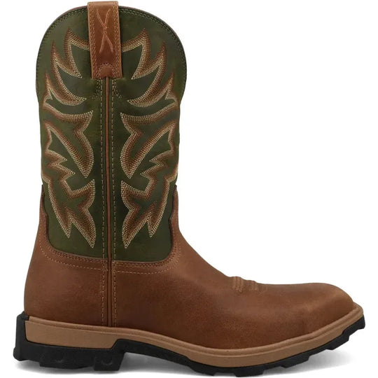 Twisted X Men's UltraLite X™ 11" Comp Toe Western Work Boot- Ginger - MULN001 7 / Medium / Brown - Overlook Boots