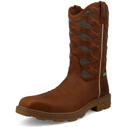 Twisted X Men's UltraLite X™ 11" Comp Toe Western Work Boot - Cinnamon - MULN002 - Overlook Boots