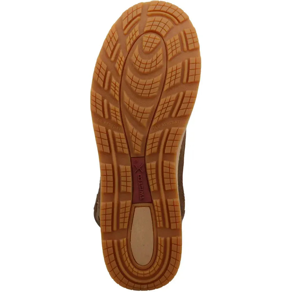 Twisted X Men's Iconic 11" Pull On Wedge Sole Work Boot- Brown- MCBX001 - Overlook Boots
