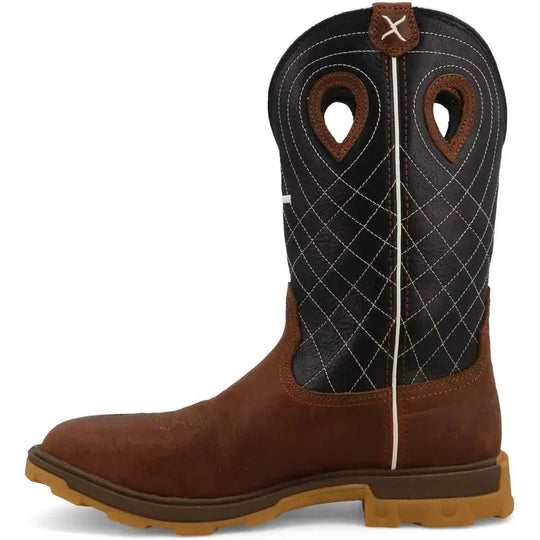 Twisted X Men's UltraLite X™ 12" Comp Toe Waterproof Work Boot - Clay - MULNW04 - Overlook Boots