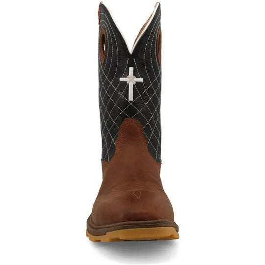 Twisted X Men's UltraLite X™ 12" Comp Toe Waterproof Work Boot - Clay - MULNW04 - Overlook Boots