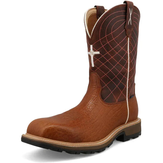 Twisted X Men's UltraLite X™ 11" Comp Toe Waterproof Work Boot - Clay - MUNW002 - Overlook Boots