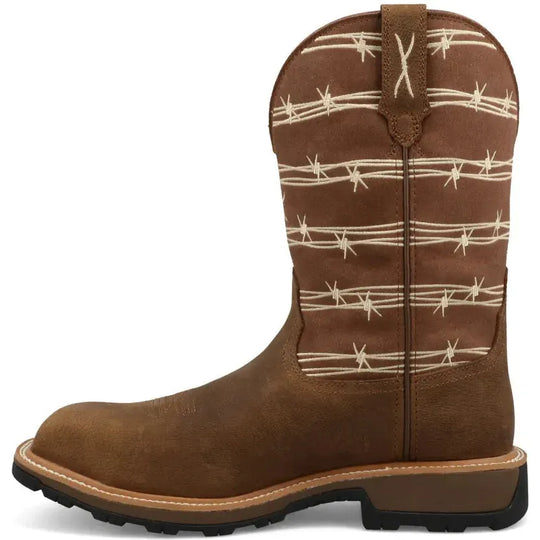 Twisted X Men's UltraLite X™ 11" Comp Toe Waterproof Western Work Boot - Bison - MUNW003 - Overlook Boots