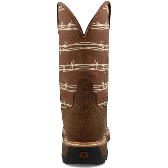 Twisted X Men's UltraLite X™ 11" Comp Toe Waterproof Western Work Boot - Bison - MUNW003 - Overlook Boots