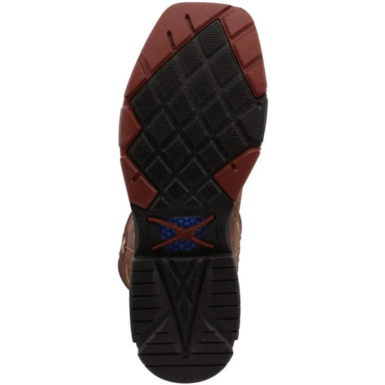 Twisted X Men's CellStretch 12" Square Toe Western Work Boot - Tan - MXB0004 - Overlook Boots