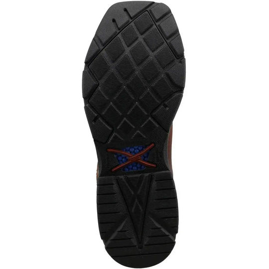 Twisted X Men's CellStretch 12" Square Toe Western Work Boot - Tan - MXB0010 - Overlook Boots
