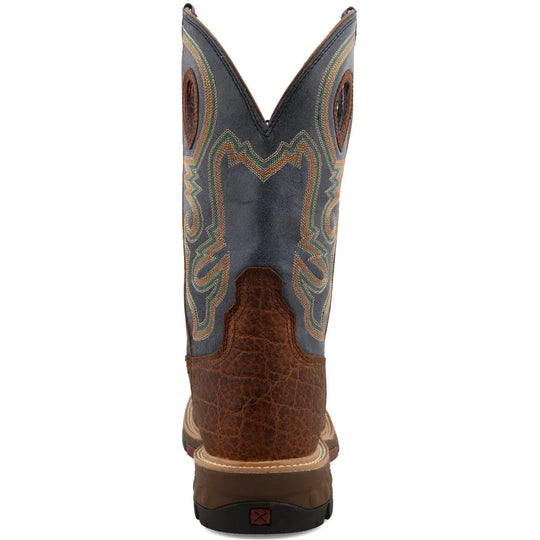 Twisted X Men's CellStretch 12" Alloy Toe Western Work Boot - Saddle - MXBA005 - Overlook Boots