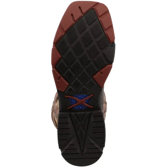 Twisted X Men's CellStretch 12" Alloy Toe Western Work Boot - Chocolate - MXBAW02 - Overlook Boots