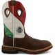 Twisted X Men's 11" Alloy Toe Waterproof Pull On Western Work Boot - Brown - MXBAW03 7 / Medium / Brown - Overlook Boots