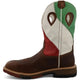 Twisted X Men's 11" Alloy Toe Waterproof Pull On Western Work Boot - Brown - MXBAW03 - Overlook Boots
