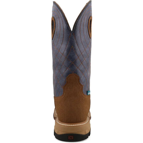 Twisted X Men's CellStretch 12" Alloy Toe Waterproof Western Work Boot - Clay - MXBAW06 - Overlook Boots