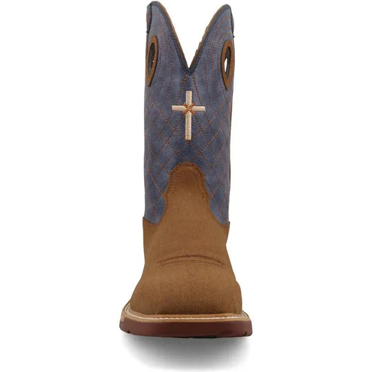 Twisted X Men's CellStretch 12" Alloy Toe Waterproof Western Work Boot - Clay - MXBAW06 - Overlook Boots