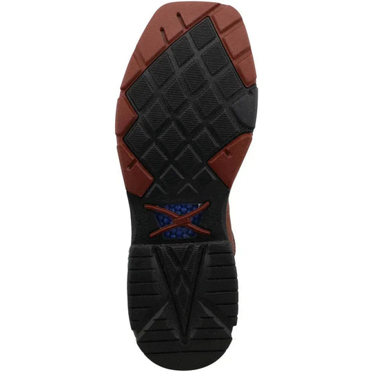 Twisted X Men's LeatherTWX 12" Alloy Toe Waterproof Western Work Boot - Sequoia - MXBAW07 - Overlook Boots
