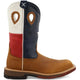 Twisted X Men's CellStretch 12" Comp Toe Pull On Western Work Boot - Brown - MXBN004 7 / Medium / Brown - Overlook Boots