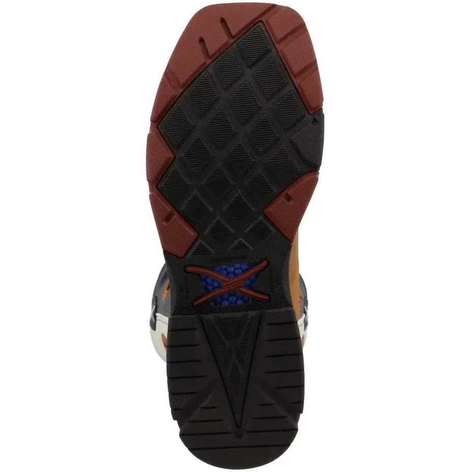 Twisted X Men's CellStretch 12" Comp Toe Pull On Western Work Boot - Brown - MXBN004