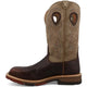 Twisted X Men's 12" Square Toe Pull On Western Work Boot - Brown - MXBN008 - Overlook Boots