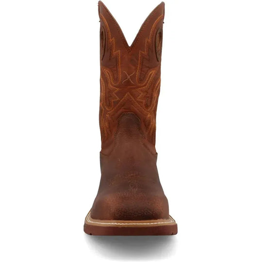 Twisted X Men's 12" Comp Toe Waterproof Western Work Boot - Rust - MXBNW10 - Overlook Boots